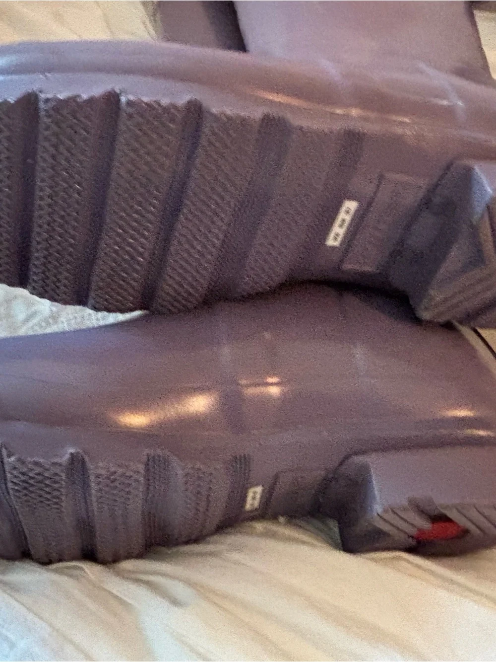 Hunter Tall Purple Waterproof Rain Boots NWOT